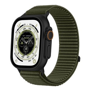 Wildnis-Bergmuster Atmungsaktives Gewebtes Nylon-Armband mit Schnalle für Apple <span class=keywords><strong>Watch</strong></span> 10, iWatch 8/9 - Product Image 6