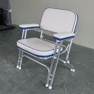 Silla de cubierta plegable marina para yate de aluminio <span class=keywords><strong>Comprar</strong></span> Silla de cubierta Accesorios para barcos con reposabrazos de asientos de barcos de pesca - Product Image 6