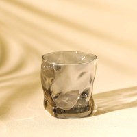 Высококачественные стеклянные стаканы NOVEDO Smoky Grey для шотов, 293 мл, многоразовые, экологичные, с утолщенным дном, машинной формовки, для виски/текилы, для вечеринок