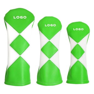 <b>Golf</b> Club Head Covers Argyle Pattern PU Material Durable 1 3 5 Size For <b>Golf</b> Clubs - Product Image 1