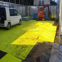 Tapis de protection du sol en HDPE de 15 mm pour les chantiers de construction, antidérapant et stable, processus de découpe CNC/personnalisable, taille adaptable
