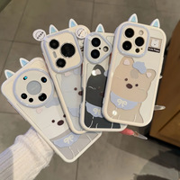 Coque de téléphone portable transparente à sublimation, coques de téléphone portable ajourées avec motif chiot West Highland pour Apple iPhone 16 Pro