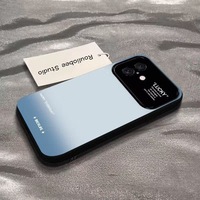 Coque souple antichoc en gel de silicone de luxe style Ins avec effet dégradé et finition par pulvérisation pour iPhone 12/13/14/15 Pro Max