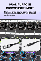 Console de mixage audio 12 canaux BHA KA12 avec 256 effets DSP, alimentation fantôme 48V, pour DJ, scène, studio, église, système de sonorisation, OEM
