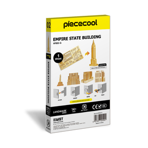 Piececool <span class=keywords><strong>Empire</strong></span> <span class=keywords><strong>State</strong></span> Building New York, Puzzle 3D in Metallo, Modello di Grattacielo, Kit di Montaggio in Acciaio Inossidabile per Adulti - Product Image 4