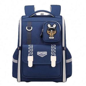 Sac à dos 3D mignon de dessin animé 2 pièces pour enfants garçons et filles, cartable d'école primaire imperméable pour tout-petits - Product Image 4