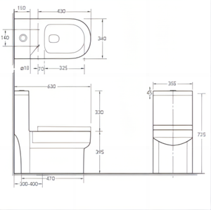 Usine directe salle de bain hôtel filigrane certifié monté au sol une pièce s-trap siège de toilette en céramique <span class=keywords><strong>wc</strong></span> cuvette de toilette - Product Image 4