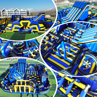 Parc de trampolines gonflables en PVC de qualité commerciale et divers jeux personnalisés, équipement de terrain de jeux extérieur pour la location