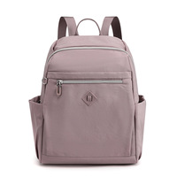 New Fashion Large Capacity Lightweight Laptop Backpack Zipper Closure Waterproof Polyester Arcuate Shoulder Strap Unisex
