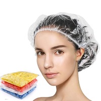 Bonnet de cheveux transparent jetable pour femmes Traitement de bonnet de douche imperméable-Paquet de 100 sacs en plastique jetables
