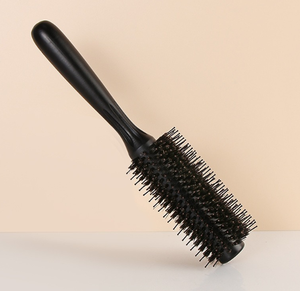 <span class=keywords><strong>Brosse</strong></span> à cheveux semi-ronde professionnelle en bois avec poils naturels de sanglier et de nylon pour le <span class=keywords><strong>brushing</strong></span> - Product Image 4