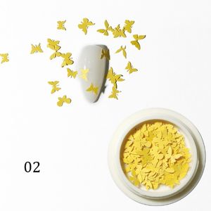 Famosa 12 scatola di metallo della farfalla di pietra di arte del chiodo 3D autoadesivo del chiodo Di Natale fiocchi di neve del Metallo di Arte Del Chiodo - Product Image 5