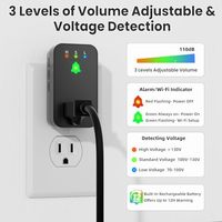 Alarme de panne de courant WiFi, lot de 2, notifications intelligentes via application, alerte congélateur format mini, 110 dB, indicateur LED, détection de tension, pour la maison
