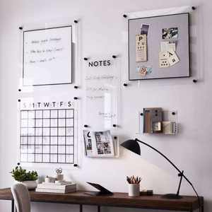 Calendario de tablero de borrado en seco magnético acrílico personalizado para nevera calendarios de planificación semanal magnéticos transparentes - Product Image 6