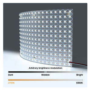 Feuille LED SMD2835 personnalisable à double CCT PARFAITE - 840 LED/feuille, découpe 2 LED, 2700K-6500K, DC24V, 35W, CRI élevé, IP20, garantie 2 ans - Product Image 5