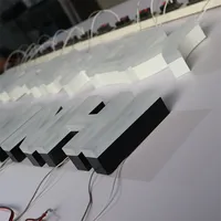Enseigne de salon de coiffure en acier inoxydable peint Lettres de canal d'éclairage avant Enseigne de lettre LED 3D commerciale pour enseigne publicitaire d'entreprise