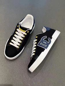 Chaussures en toile décontractées de haute qualité, tendance graffiti, chaussures de luxe pour hommes et femmes, baskets en cuir véritable dolceabban D - Product Image 4