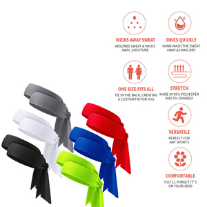 Promotional Adjustable Breathable Tie <b>Headband</b> Unisex Children Winter Autumn Sports <b>Headbands</b> Elastic for <b>Men</b> Basketball Running - Product Image 5
