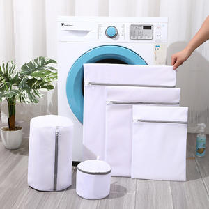 غسالة منزلية منظم ملابس مستطيل مربع اسطواني سحاب كيس غسيل للأحذية والملابس والملابس والملابس - Product Image 1
