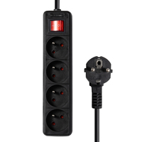 Multiprise française 4 prises Prise d'extension électrique Euro 16A/250V