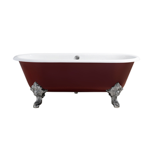 Bañeras independientes de hierro fundido de 1750 mm con patas, bañeras esmaltadas <span class=keywords><strong>en</strong></span> porcelana con patas de gato, acabado mosaico - Product Image 5