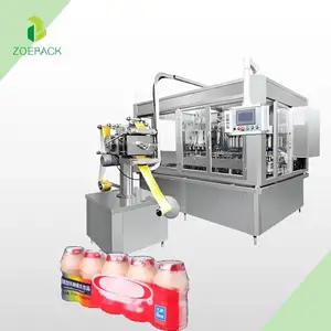 Fully Automatic Liquid Pasteurized Coconut Milk Soy Milk Bottle Filling Bottling Line Packaging Machine