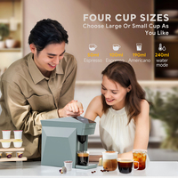 Machine à café multifonctionnelle électrique automatique 4 en 1 de fabrication OEM, compatible avec les capsules Nespresso, DG et K Cup