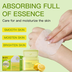 IREV Vitamin C Brightening Toner, tampons de coton, 80 paquets, blanchissants, désincrustants et hydratants pour le soin quotidien de la peau terne - Product Image 4