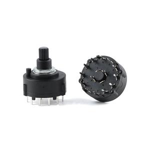 RS26 bant dişli döner anahtar 1 2 3 4 kutup pozisyonu 12/6/4/3 seçilebilir PCB Plug-in kurulu ayarlanabilir anahtarı - Product Image 4