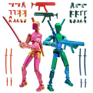 Bambola Lucky Doll in PVC con 13 Articolazioni, Action Figure Stampata in 3D, Modello <span class=keywords><strong>Frozen</strong></span> Super Articolato, Scala 1:1, Funzione Soffiatore d'Aria, 14+ - Product Image 2