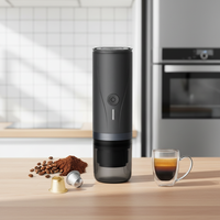 Cafetera Eléctrica Portátil Pequeña, Bajo Ruido, Calentamiento Rápido, para Camping, Oficina, Auto