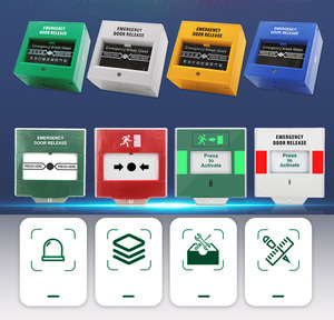 Khẩn cấp phá vỡ kính nút báo cháy hệ thống cửa phát hành nút resettable khẩn cấp <span class=keywords><strong>Exit</strong></span> nút với LED kiểm soát truy cập - Product Image 2