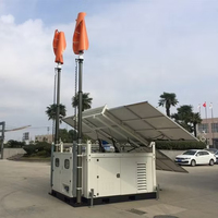 Éolienne à Axe Vertical de 1kW 2kW 3kW 5kW, Générateur Hybride Solaire et Éolien pour Système de Production d'Énergie Grille Connectée à Usage Domestique