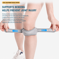 Attelle de genou ajustable pour le soulagement de la douleur du tendon rotulien, idéale pour la course, le basketball et l'entraînement en salle de sport