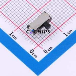 K3-2245D-F1 Slide Switch Through hole Component (THT) Switch Double Pole Double Throw Rectangle Pin Header PC Pin 9mm - Product Image 1