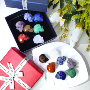 Fournisseur mondial Guérison spirituelle Cristal Rêve Améthyste Lapis Lazuli Multi Matériel Crâne Sept Chakras Ensemble pour Souvenir - Product Image 4