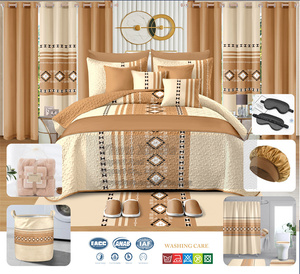 Ensemble de Draps de Lit 30 Pièces, Couverture et Rideaux Complets, Taille King Size - Product Image 3
