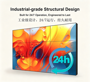 Commercial Grade 4K LCD Video <b>Wall</b> System 1.8mm Bezel Seamless <b>Display</b> Monitor 500cd/m Brightness 24/7 Operation ZGS-PJ550 Ultra - Product Image 4