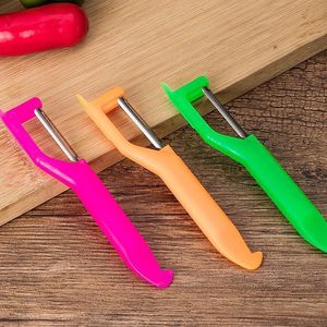 Éplucheurs en acier inoxydable et plastique, lot de 3, éplucheurs manuels pour fruits et légumes, faciles à nettoyer - Product Image 1