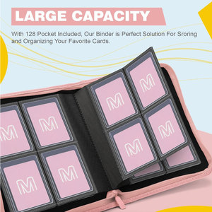 Album per <span class=keywords><strong>Carte</strong></span> Collezionabili con 4 Tasche Laterali, Raccoglitore per <span class=keywords><strong>Carte</strong></span> Sportive, Contenitore per <span class=keywords><strong>Toploader</strong></span> - Product Image 2
