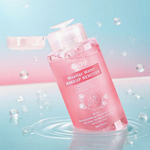 Eau démaquillante à la rose en marque propre avec tête de pompe Naturelle douce pour les peaux sensibles Eau micellaire à la rose - Product Image 1
