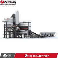 Planta Mezcladora de Asfalto NFLG de 160 Toneladas por Hora, con Control PLC, Bomba Accionada por Motor, Alta Eficiencia Operativa