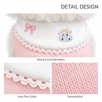Pakaian Anjing Mewah Pakaian Hewan Peliharaan Desainer Pakaian Anjing Kecil Musim Dingin Grosir Kustom Logo Fashion OEM Sweater Anjing Motif Bunga Pink