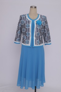 Nuevo Diseño 2025, Ropa Africana de Talla Grande para Mujer, Vestido de Iglesia Turco, Traje con Chaqueta Corta - Product Image 3