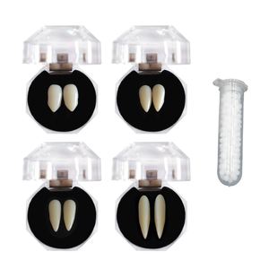 Decoraciones para fiestas de Halloween, colmillos de <span class=keywords><strong>vampiro</strong></span>, dentadura de zombi, accesorios acrílicos, dientes de Mascarada en caja, juguetes de dientes de escenario de Navidad - Product Image 3