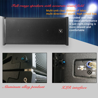 Sistema de Sonido H3L para Iglesia, Sistema de Música Ambiental con Altavoces Line Array, Altavoz Grande para Exteriores para Actuaciones en Escenario