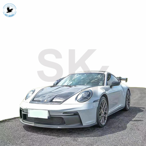 Pare-chocs avant Kit carrosserie GT3 pour <span class=keywords><strong>Porsche</strong></span> <span class=keywords><strong>911</strong></span> 992 <span class=keywords><strong>Carrera</strong></span> 4 Targa <span class=keywords><strong>4s</strong></span> <span class=keywords><strong>Turbo</strong></span> Aileron arrière en fibre de carbone Capot - Product Image 4