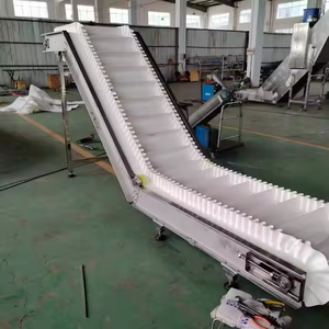 Inclined PVC Belt Conveyor <strong>Elevator</strong> for Food and Packaging Lines - Product Image 2