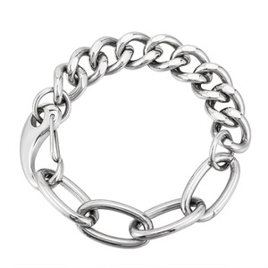 Pulsera de Cadena de Plata Tibetana Unisex con Diseño Geométrico de Eslabones, Joyería para Uso Diario - Product Image 5