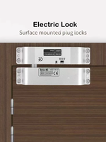 Serrure électrique apparente pour portes en fer et en bois, zones résidentielles, 12V, pour portes vitrées encadrées, serrure électronique de contrôle d'accès en acier inoxydable